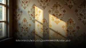 تركيب ورق حوائط | 65503845 | بديل خشب | صباغ خدمة 24 ساعة